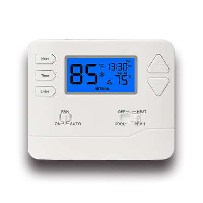 2 calor / 1 resfriamento 0,5°C precisão 24V termostato digital não programável para bomba de calor