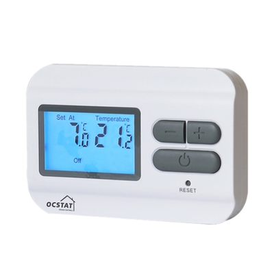 8A LCD indicam o termostato não programável da sala prendida
