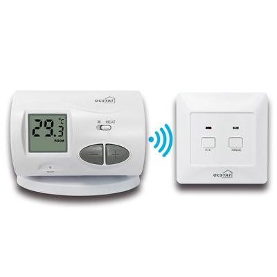 Riseem 868MHZ Aquecimento por piso Preme botão RF Eletrônico Sala termostato