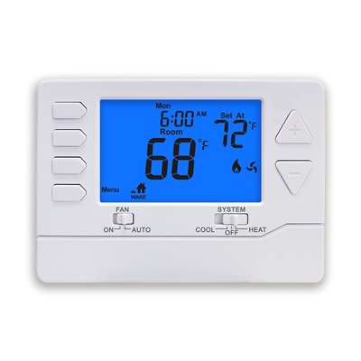 Riseem Programável 24V 1 calor 1 frio Ar condicionado termostato para sistema HVAC