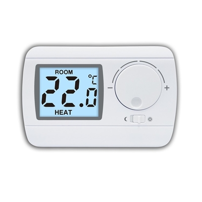 Riseem 230V termostato de aquecimento de quarto sem fio não programável com ecrã LCD