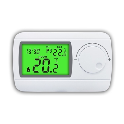 Riseem 230V Termostato de caldeira digital com fio ABS programável semanal para sistema HVAC