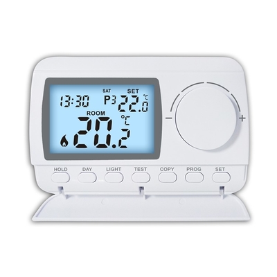 220V ABS branco RF termostato sem fio programável da sala de 7 dias para o aquecimento
