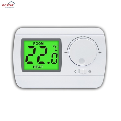 230V prendeu o termostato não programável da sala para o sistema de aquecimento de assoalho