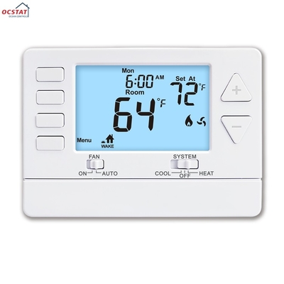 Riseem 24V LCD Digital 1 Calor 1 Frio Quarto com fio Termostato para casa para ar condicionado OEM