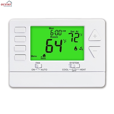 Riseem ABS Programável Sala de aquecimento digital 1 calor 1 frio Termostato de estágio único