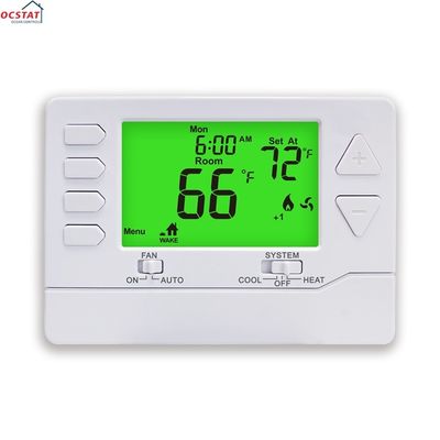 Riseem 2 Heat 2 Cool 24V Controle de temperatura eletrônico de sala termostato programável