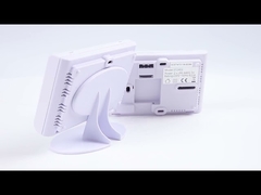 Termostato de ambiente digital RF com tela LCD azul OEM ODM ABS para aquecimento e refrigeração