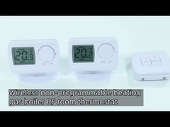 Controlador de temperatura branco RF Room Thermostat da caldeira de gás do ABS 220V Digitas de E3RF