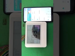 Termostato digital de quarto branco não programável para as necessidades e eficiência de controlo de temperatura